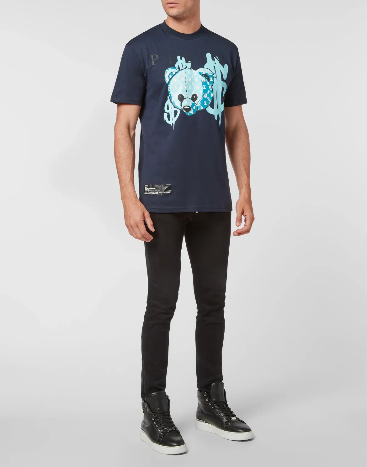 T-shirt Round Neck SS Teddy Bear, цвет: Синий