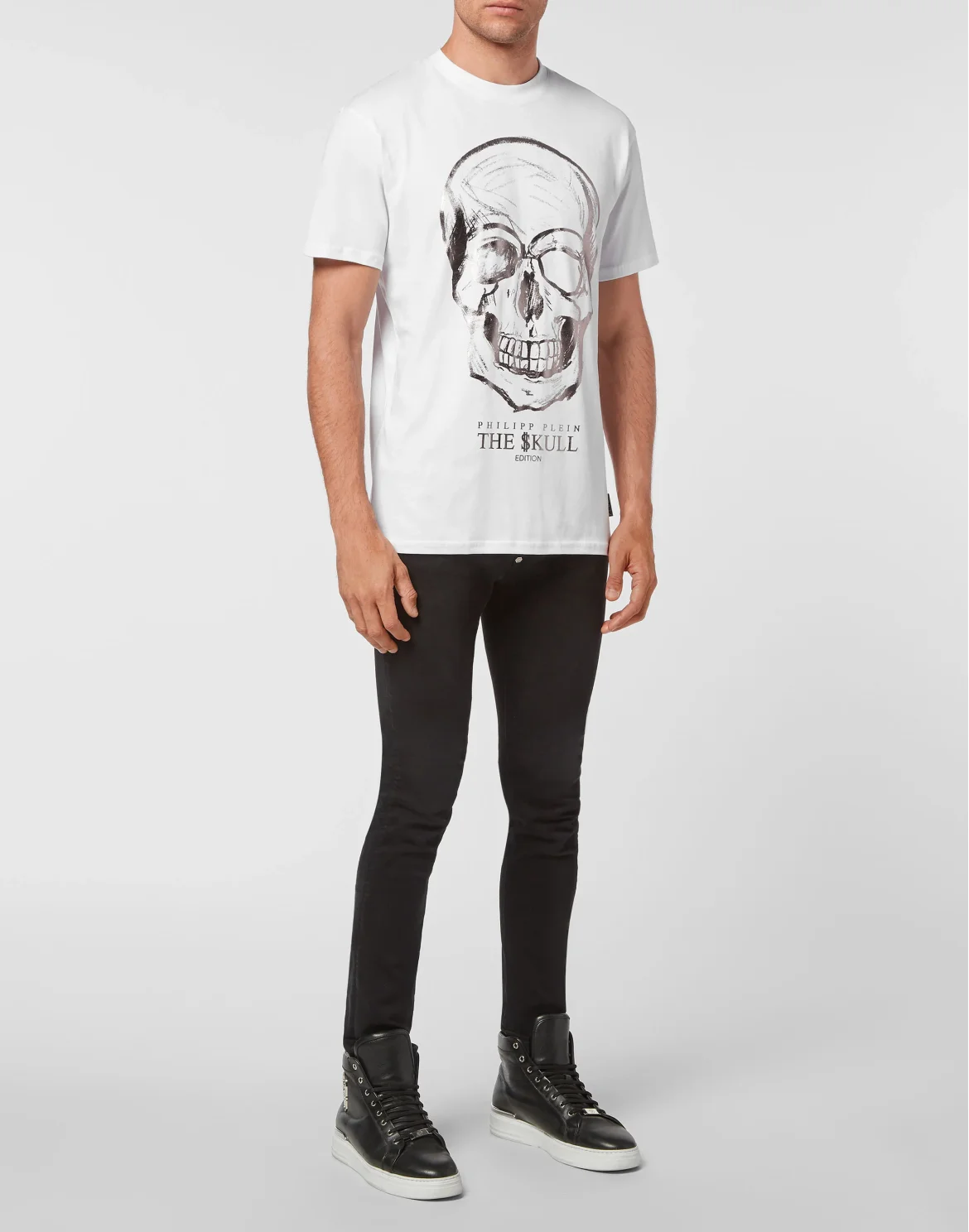 T-shirt Round Neck SS Skull, цвет: Белый