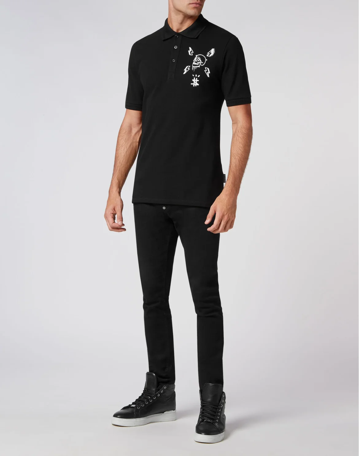 Polo shirt SS Skull, цвет: Черный