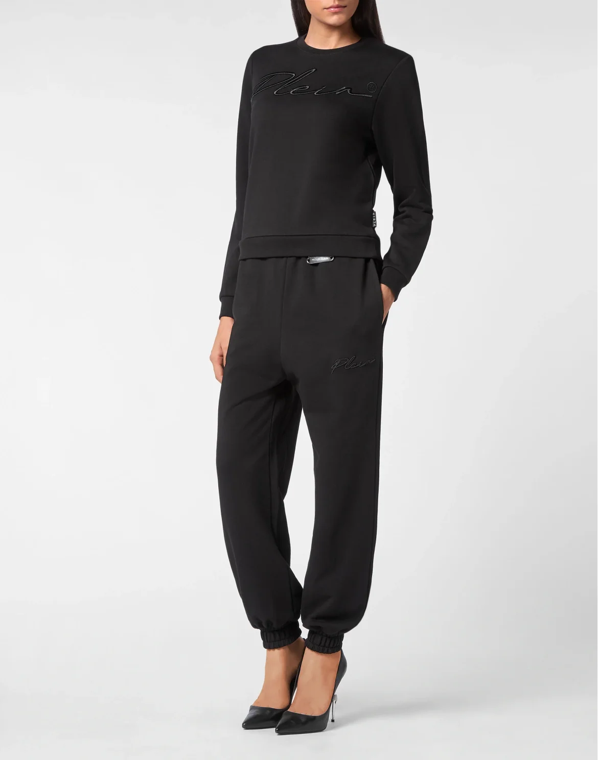 Leisurewear Sweatshirt LS Embroidery Signature, цвет: Черный