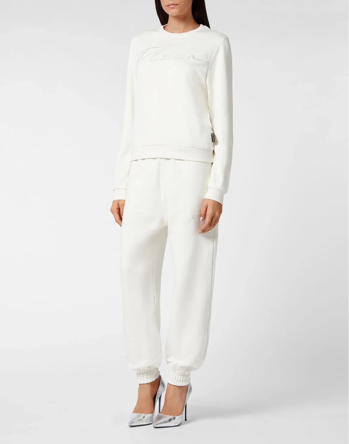 Leisurewear Sweatshirt LS Embroidery Signature, цвет: Бежевый