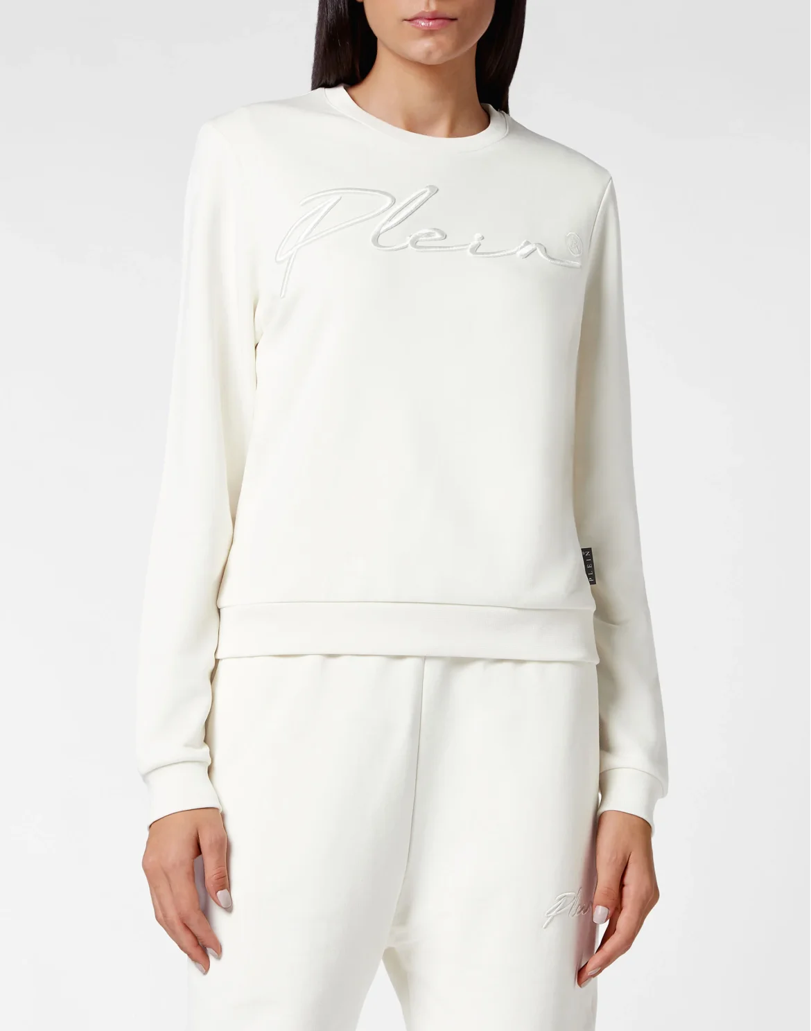 Leisurewear Sweatshirt LS Embroidery Signature, цвет: Бежевый