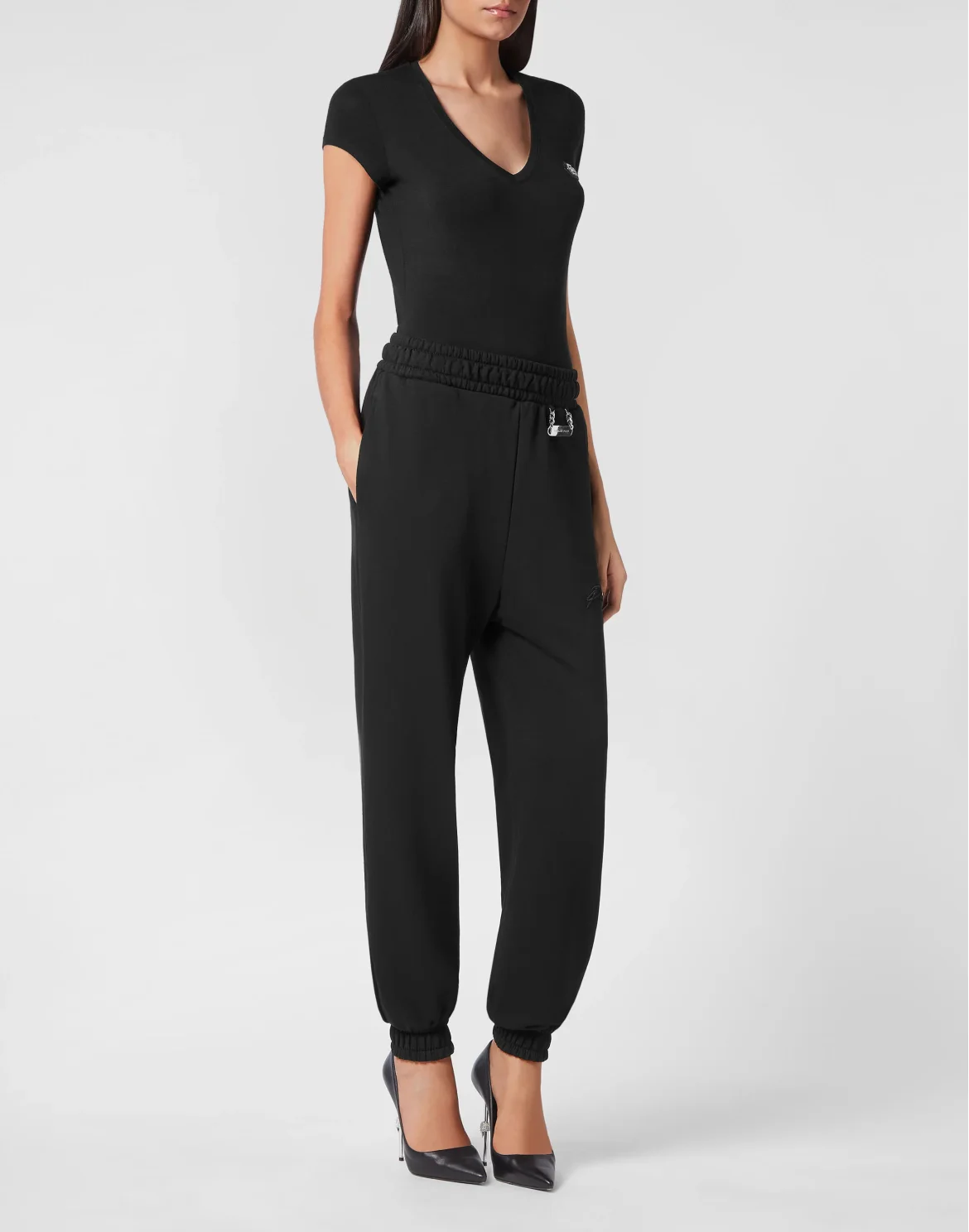Leisurewear Trousers Embroidery Signature, цвет: Черный