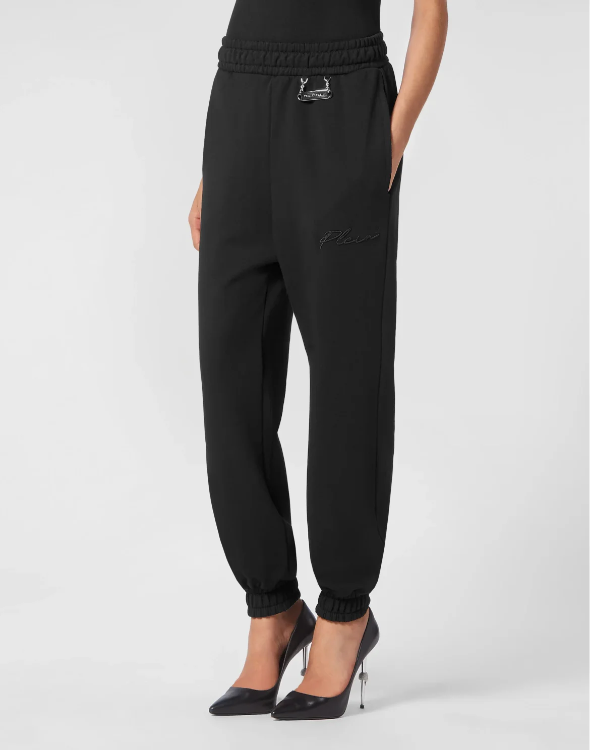 Leisurewear Trousers Embroidery Signature, цвет: Черный