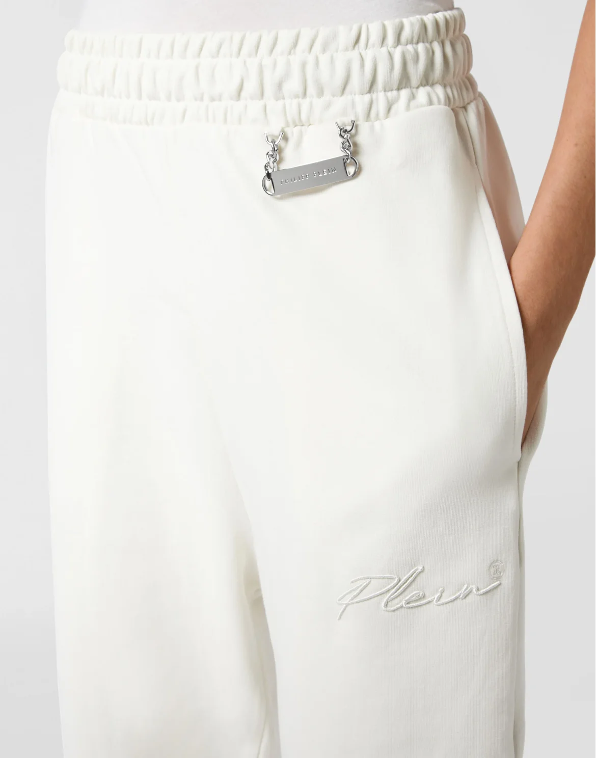 Leisurewear Trousers Embroidery Signature, цвет: Бежевый