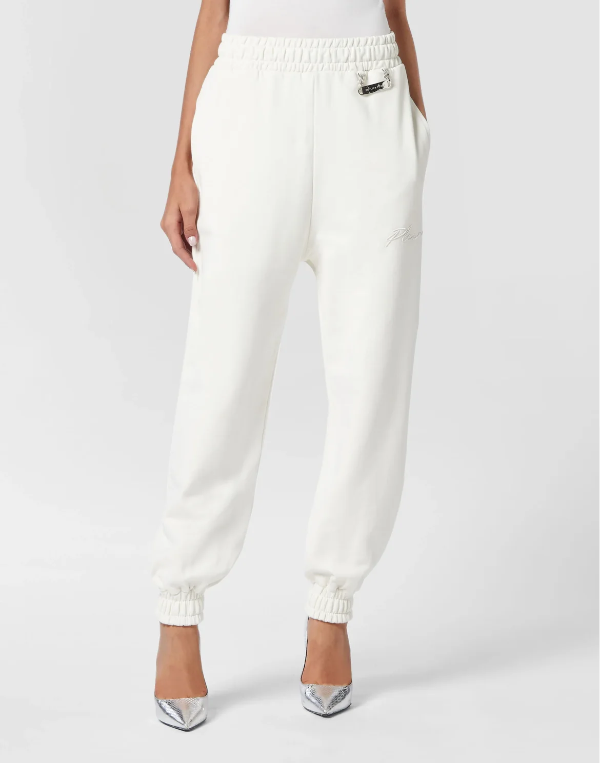 Leisurewear Trousers Embroidery Signature, цвет: Бежевый