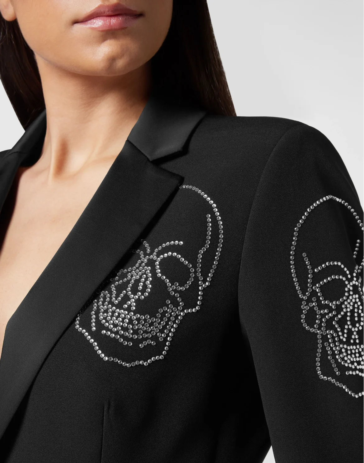 Coat Long Skull, цвет: Черный