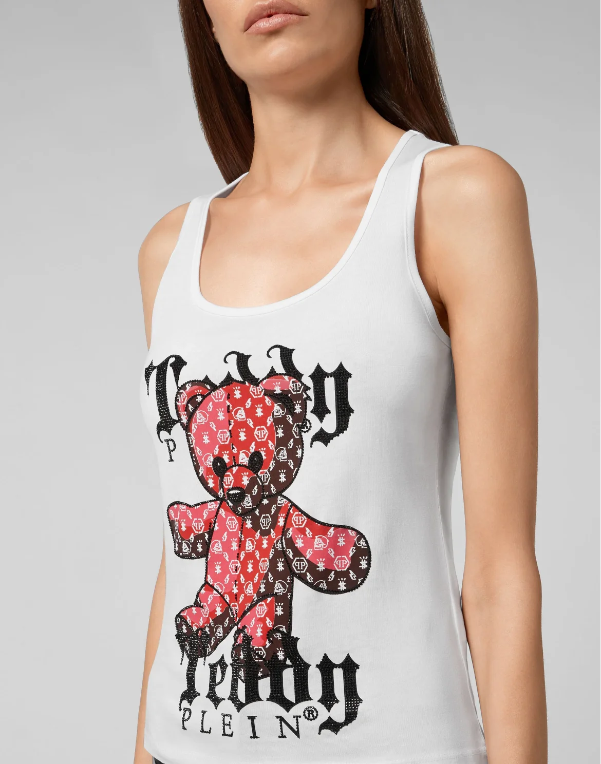 Tank top Monogram Teddy Bear, цвет: Белый