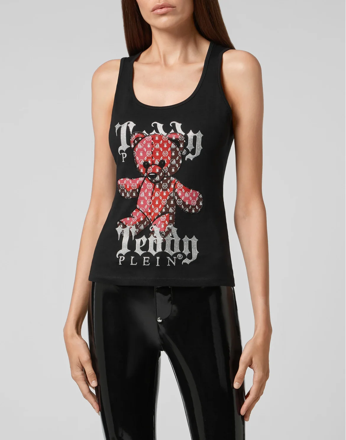 Tank top Monogram Teddy Bear, цвет: Черный