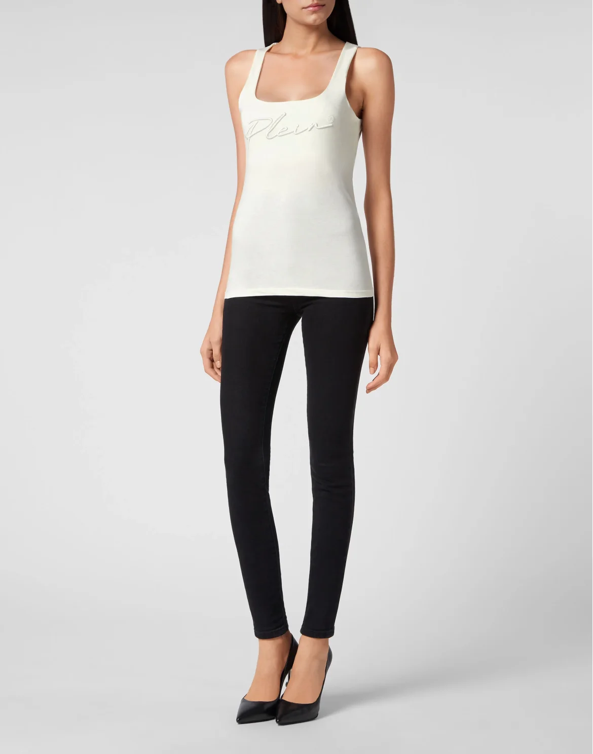 Leisurewear Tank top Embroidery Signature, цвет: Бежевый