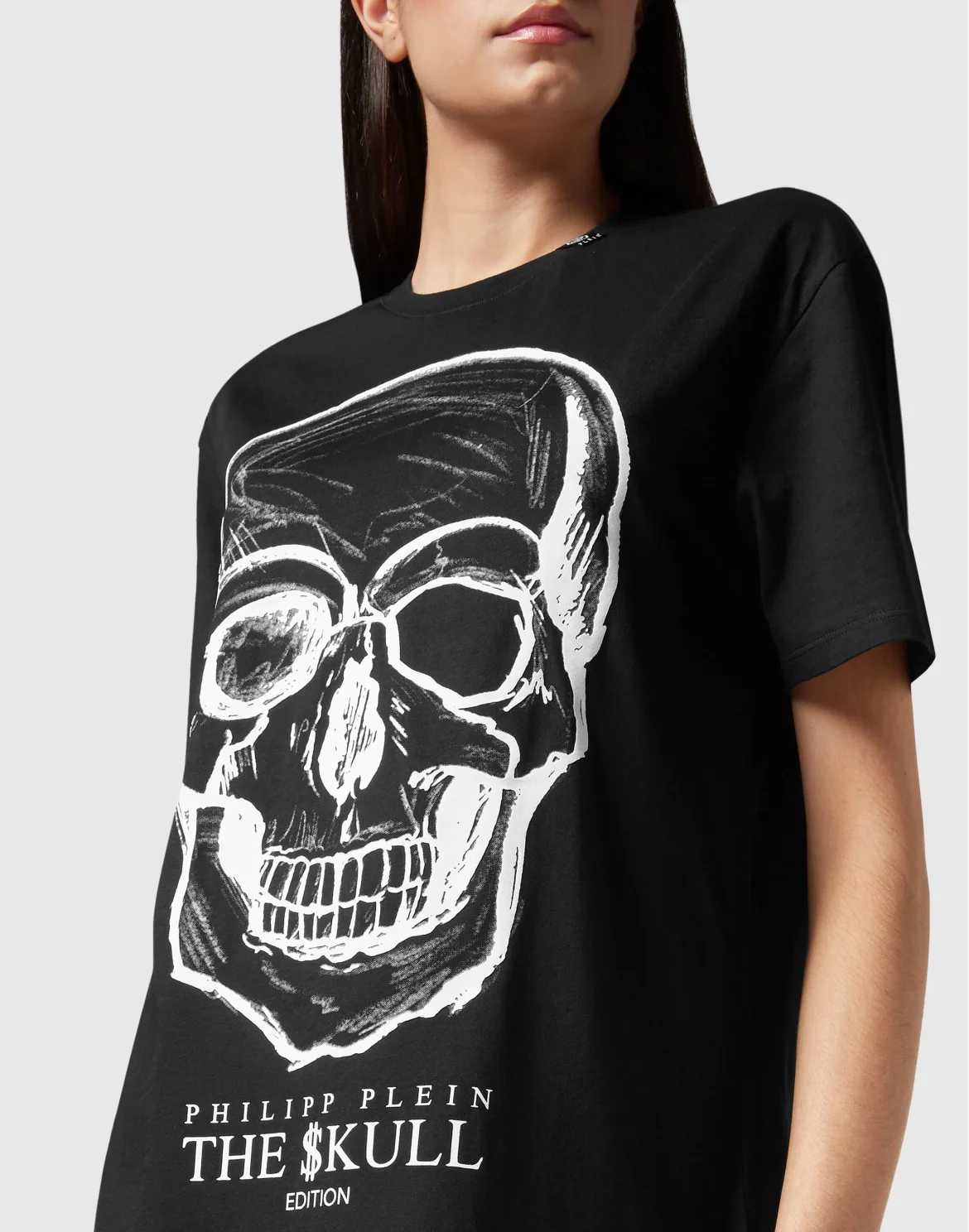 T-shirt Round Neck SS print Skull, цвет: Черный