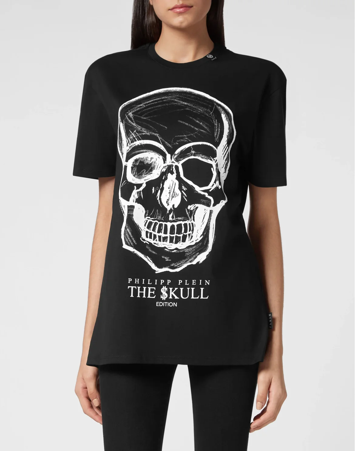 T-shirt Round Neck SS print Skull, цвет: Черный