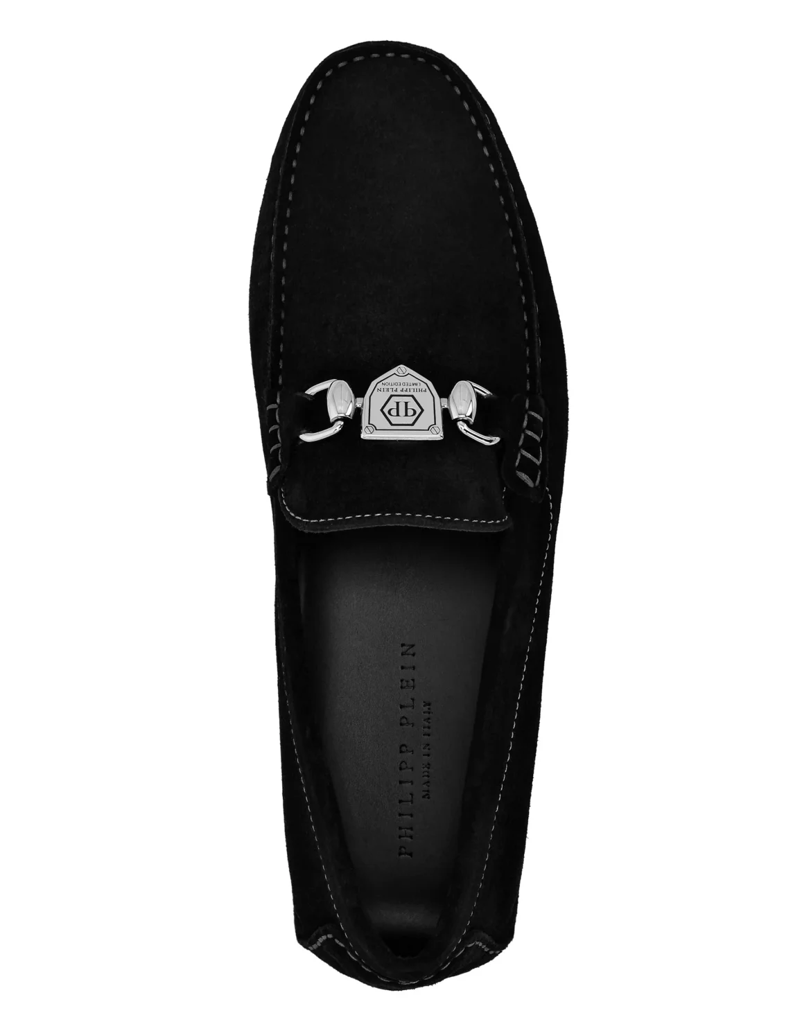 Suede Moccasin Philipp Plein TM, цвет: Черный
