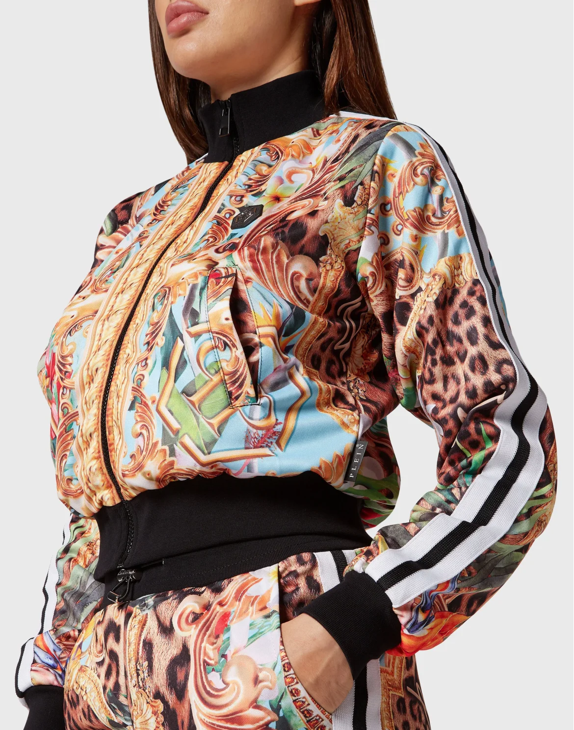 Tracksuit Top/Trousers Baroque Flowers, цвет: Мультиколор