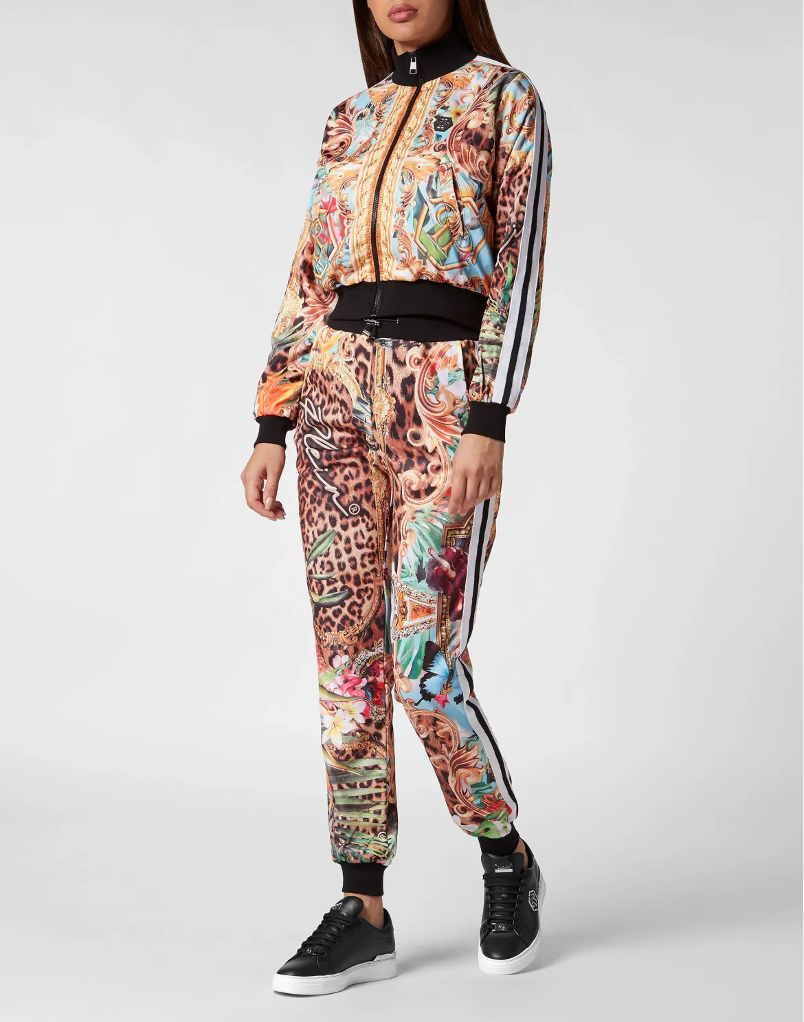 Tracksuit Top/Trousers Baroque Flowers, цвет: Мультиколор