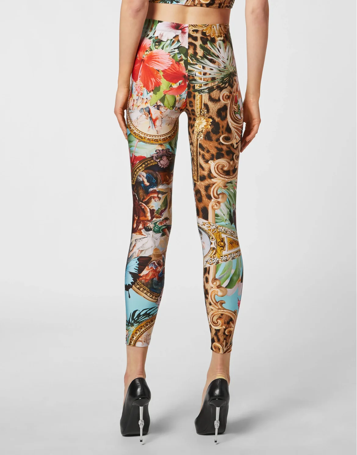 Leggings Baroque Flowers, цвет: Мультиколор