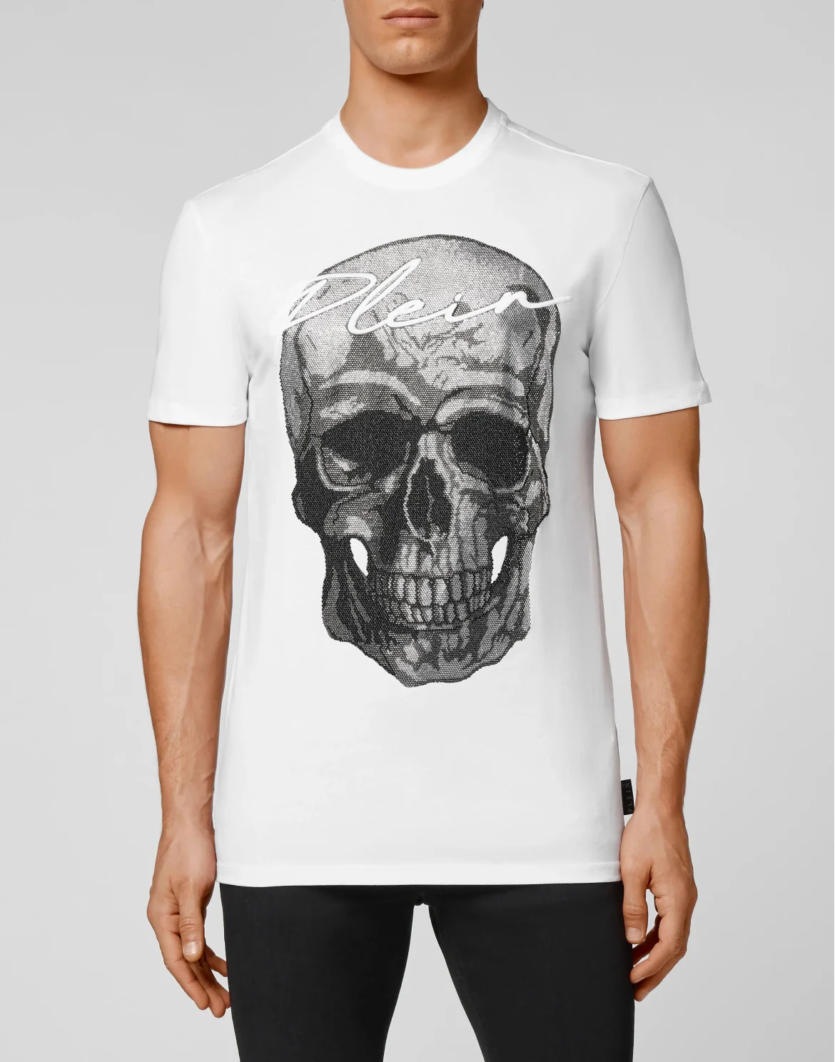 T-shirt Round Neck SS Crystal Skull, цвет: Белый