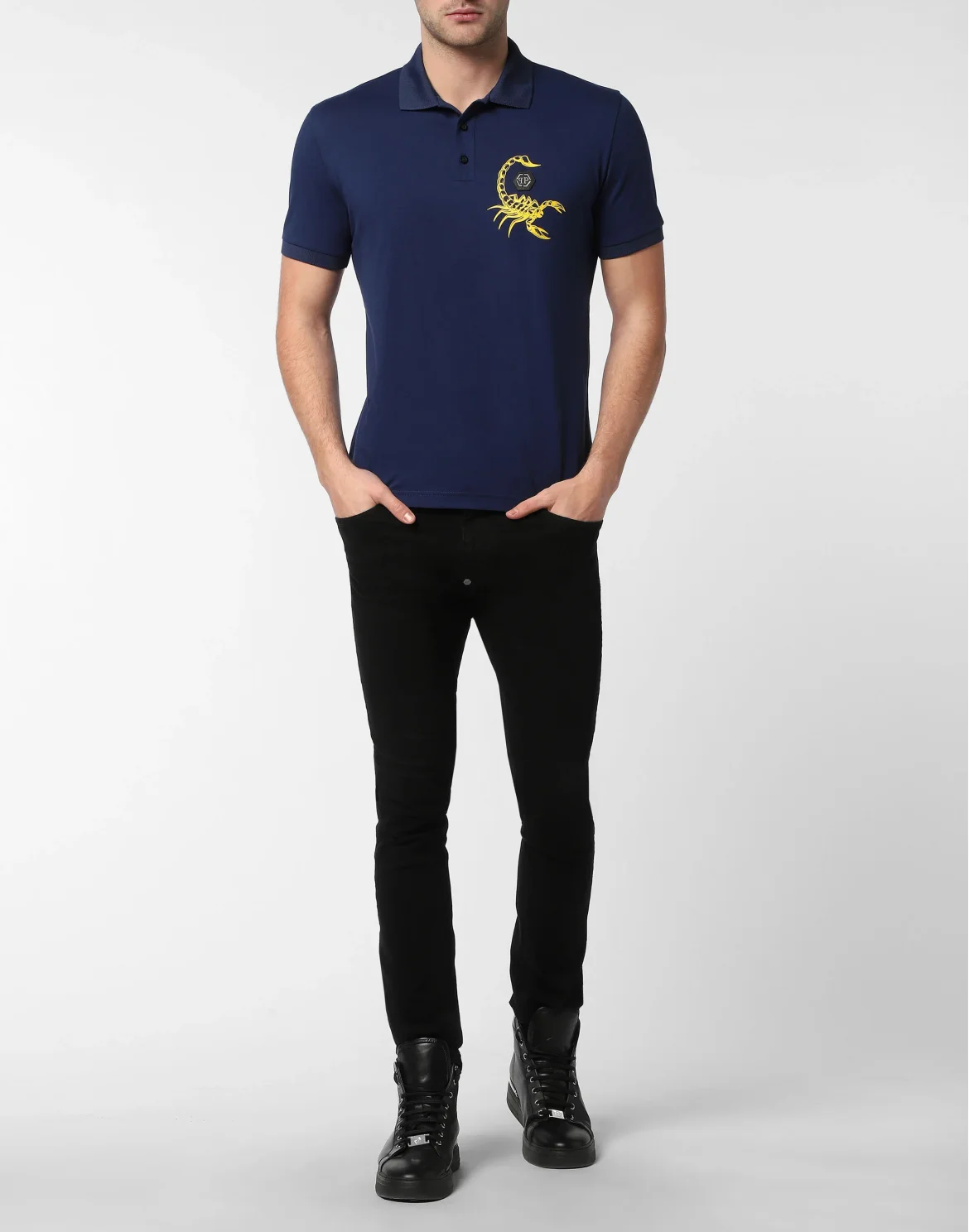Slim Fit Polo shirt SS Scorpion, цвет: Синий