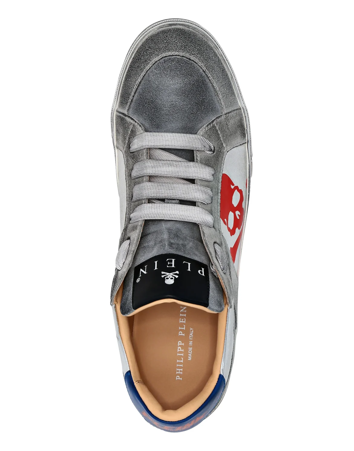 Leather Low Top Sneakers Retrokickz TM, цвет: Серебристый