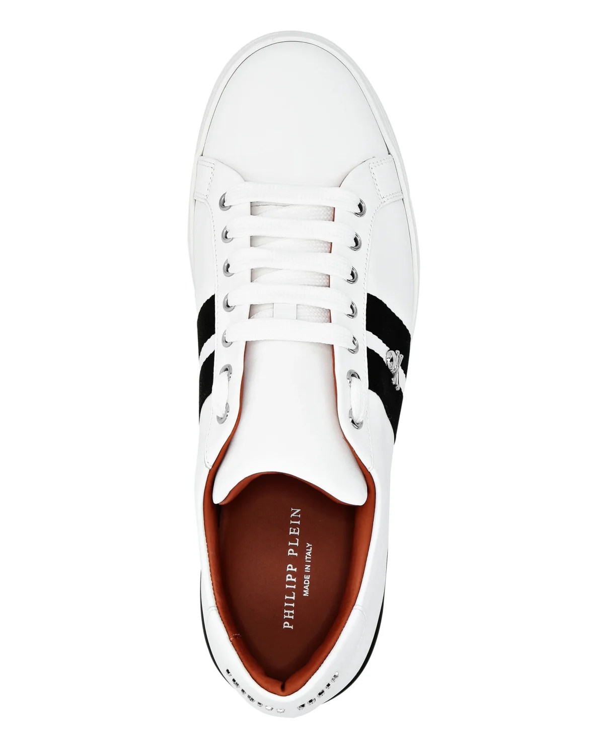 Leather Lo-Top Sneakers Stripes, цвет: Белый