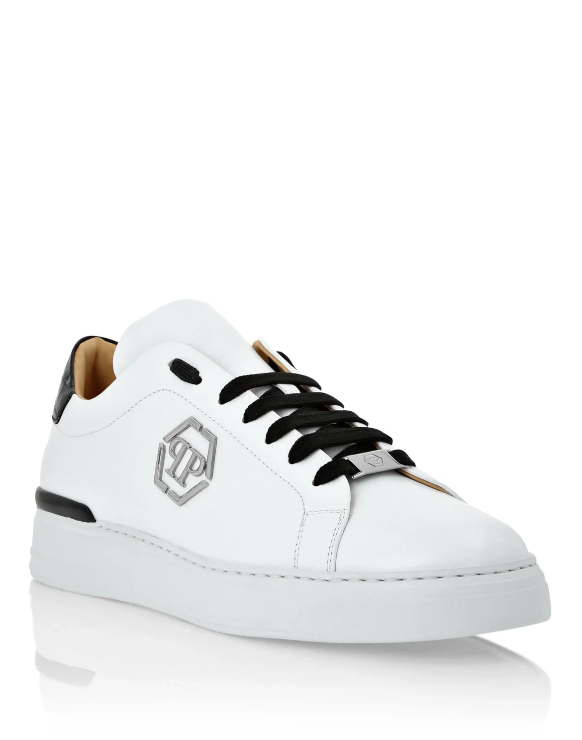 Lo-Top Sneakers Crocco Print Insert Hexagon, цвет: Белый
