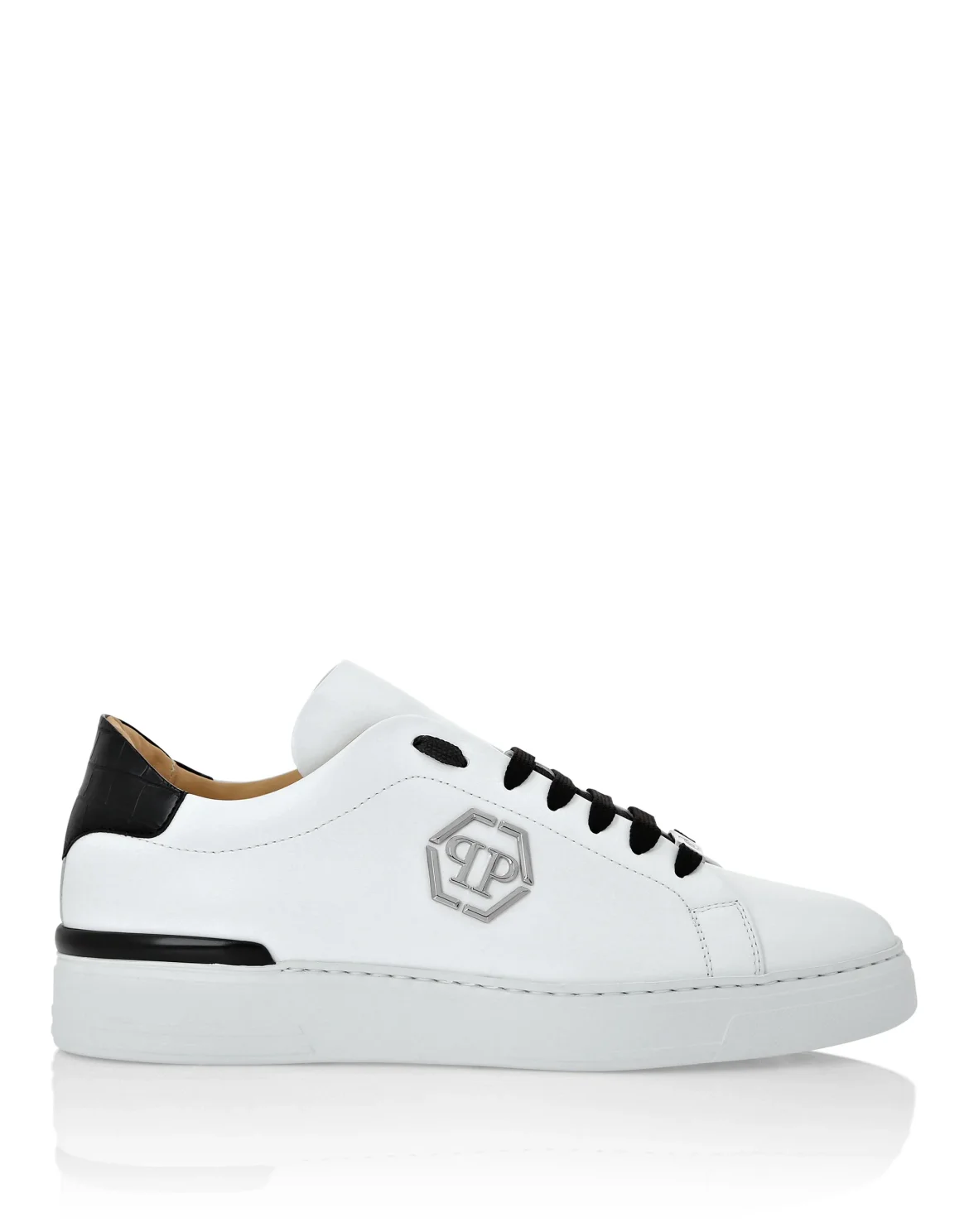 Lo-Top Sneakers Crocco Print Insert Hexagon, цвет: Белый