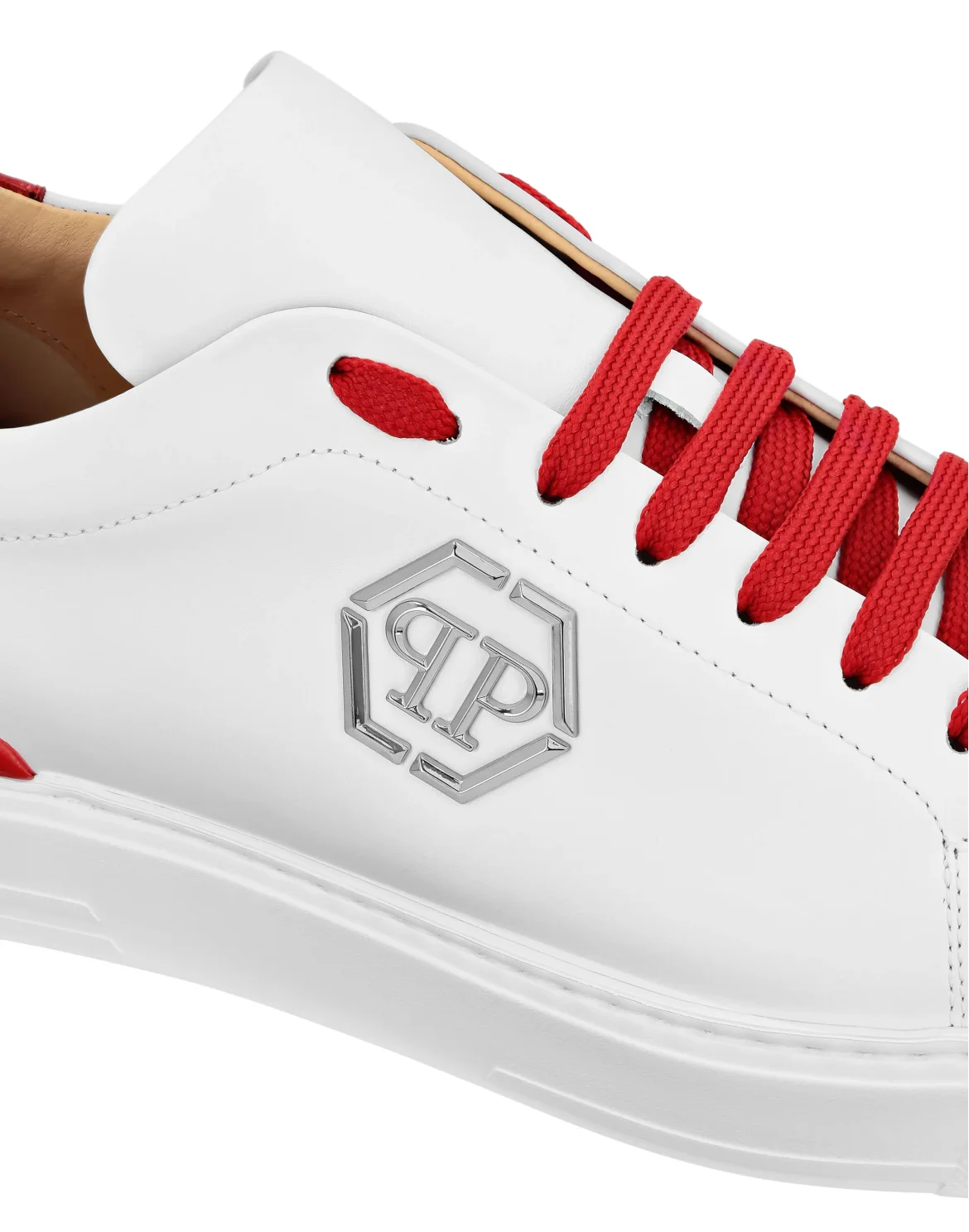 Lo-Top Sneakers Crocco Print Insert Hexagon, цвет: Белый