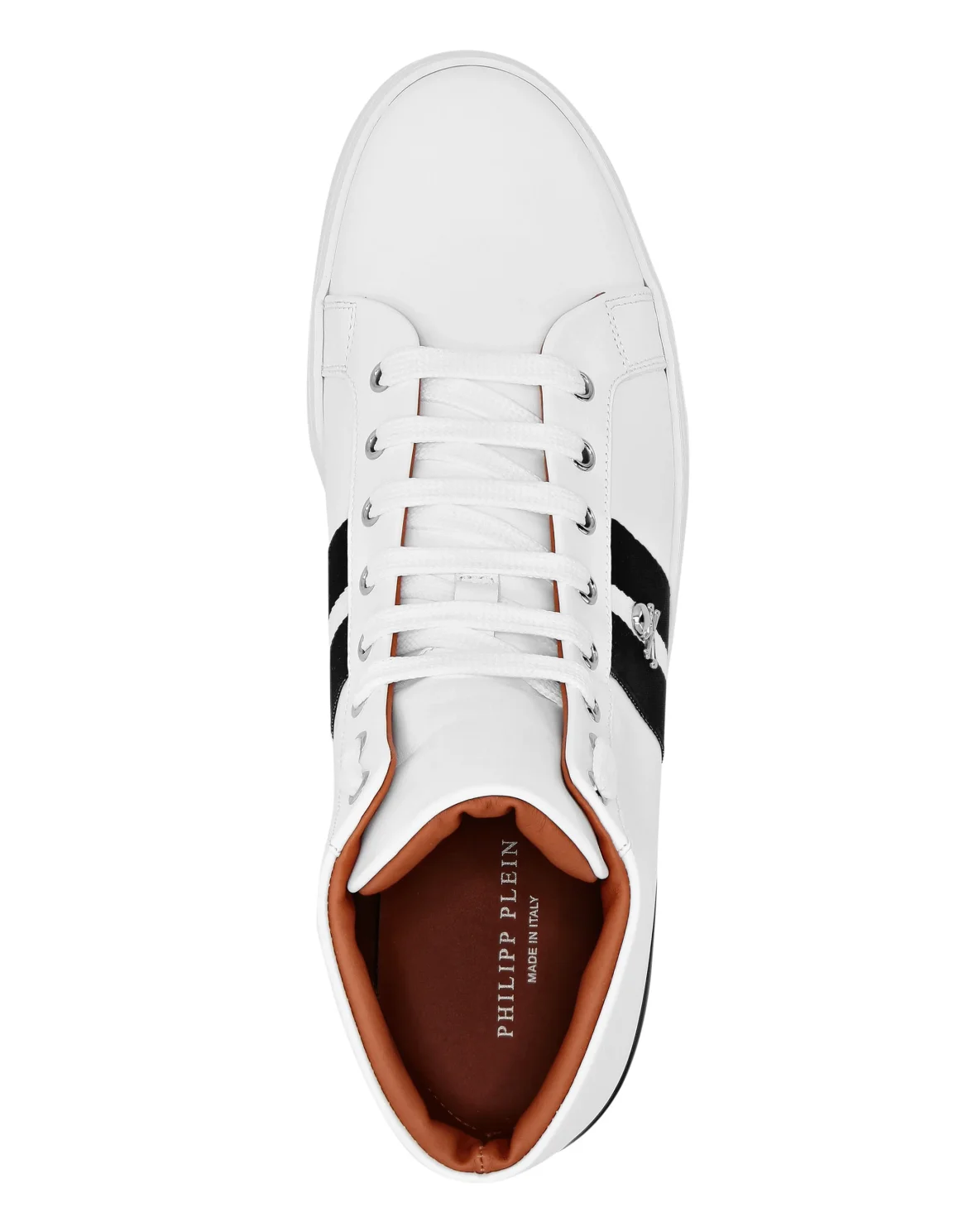 Leather Hi-Top Sneakers Stripes Stripes, цвет: Белый
