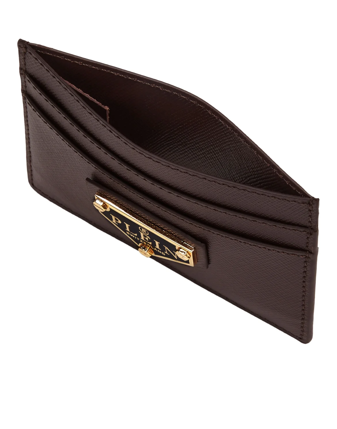 Leather Credit Cards Holder, цвет: Коричневый