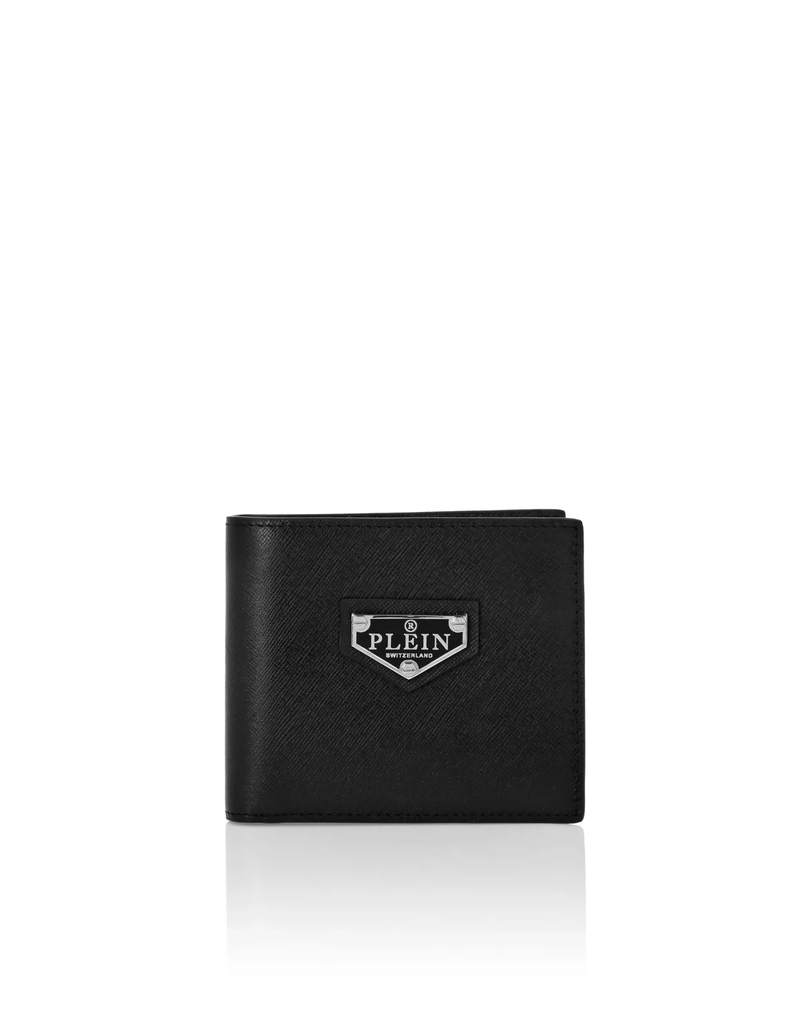 Leather French Wallet, цвет: Черный