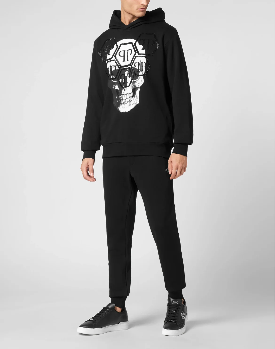 Hoodie Sweatshirt LS Skull, цвет: Черный
