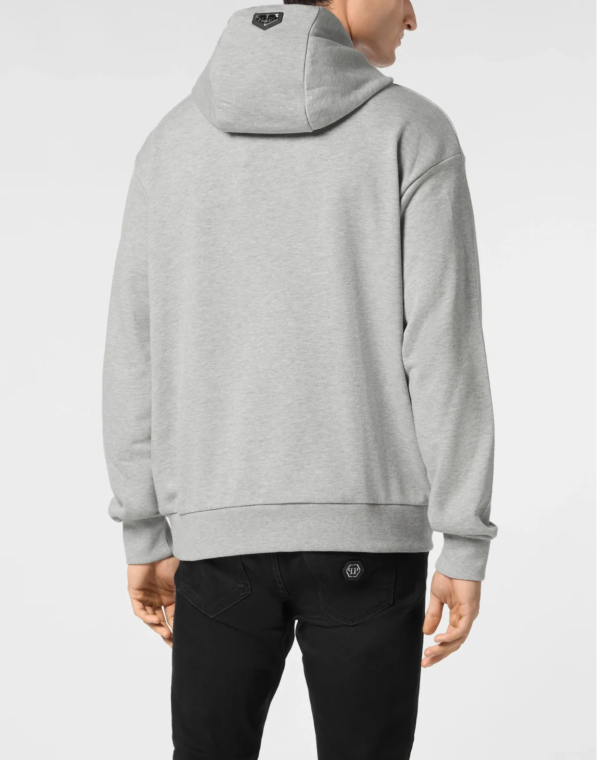 Hoodie Sweatshirt LS Strass Hexagon, цвет: Серый