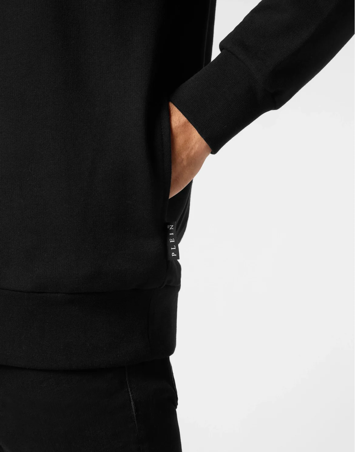 Hoodie Sweatshirt LS King Plein, цвет: Черный