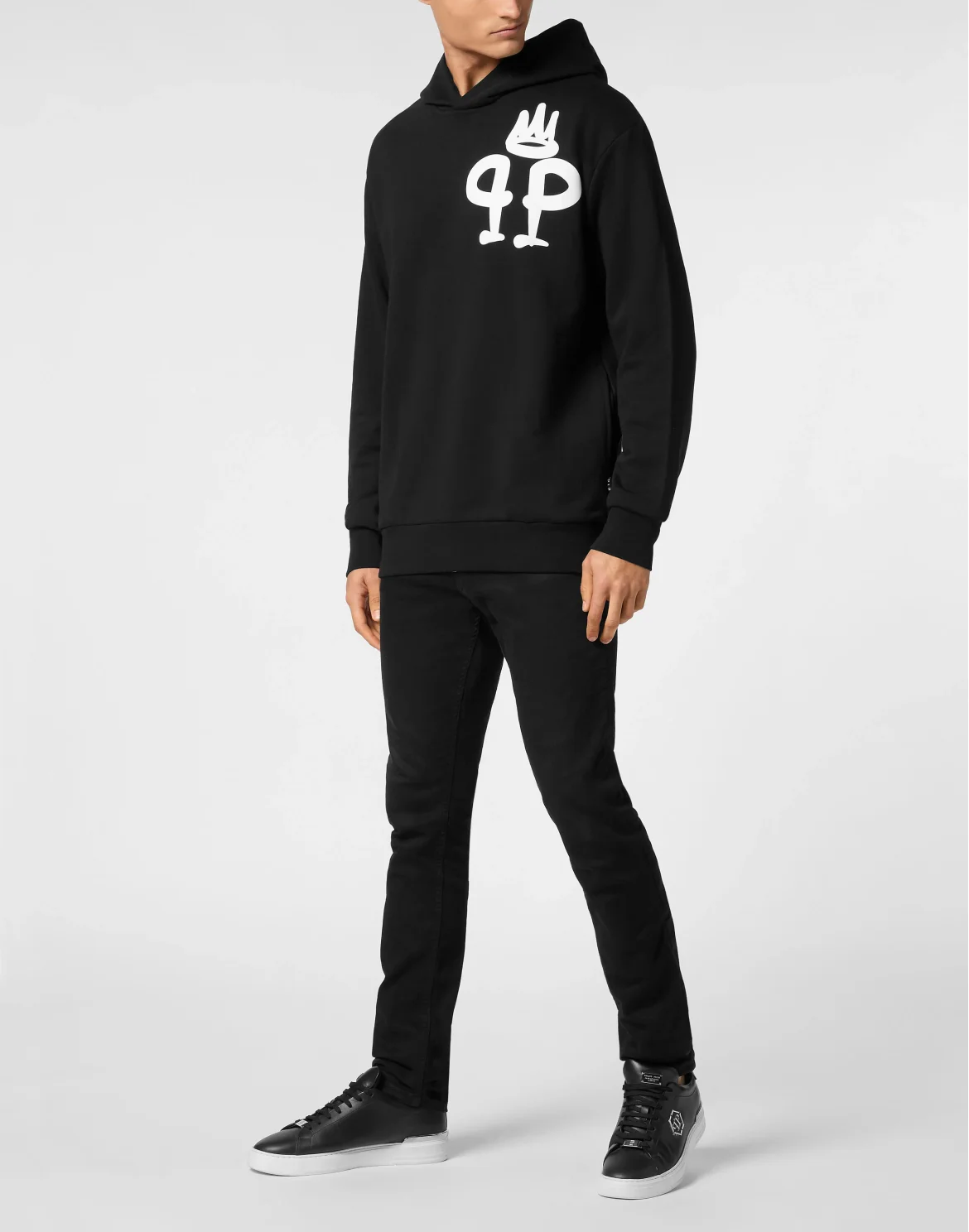 Hoodie Sweatshirt LS King Plein, цвет: Черный