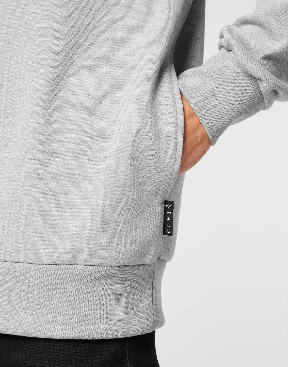 Hoodie Sweatshirt LS King Plein, цвет: Серый