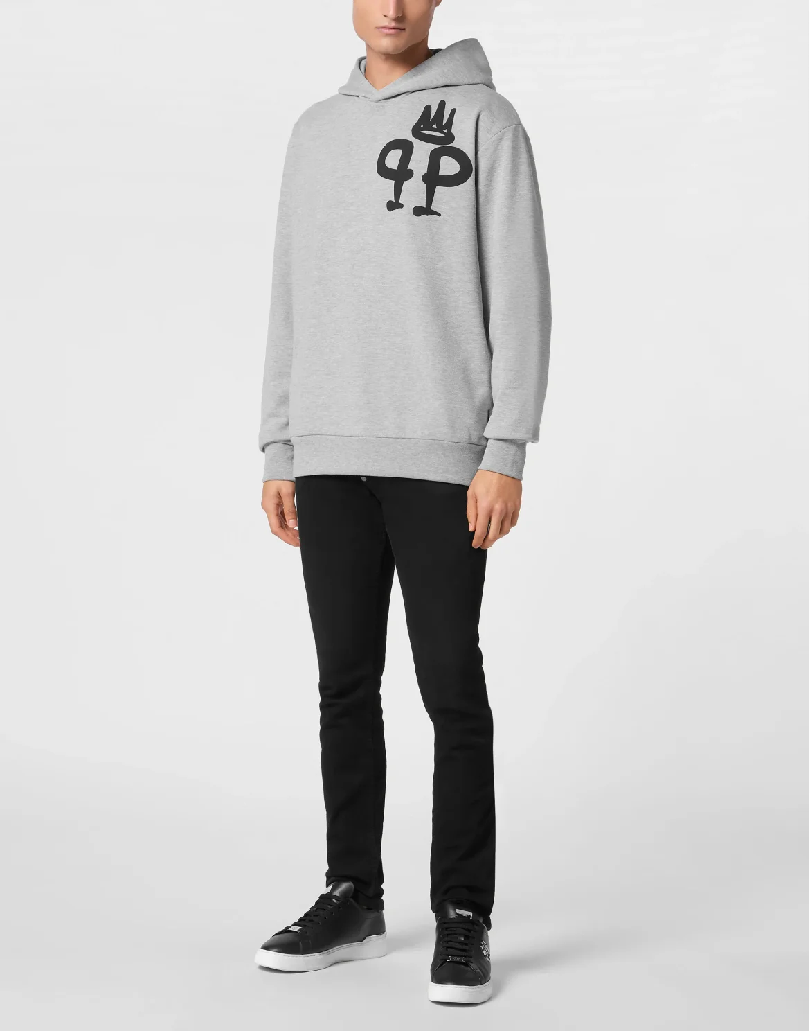 Hoodie Sweatshirt LS King Plein, цвет: Серый