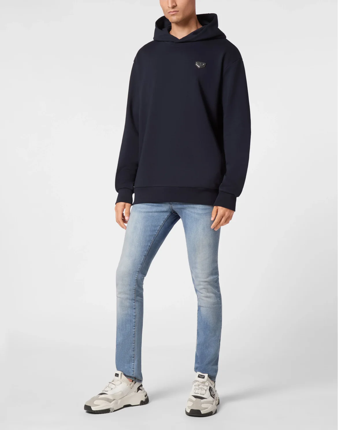 Hoodie Sweatshirt LS Iconic Plein, цвет: Синий