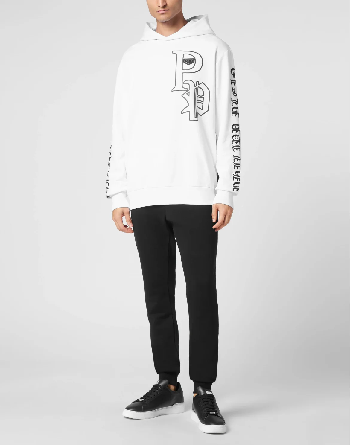 Hoodie Sweatshirt LS Gothic Plein, цвет: Белый