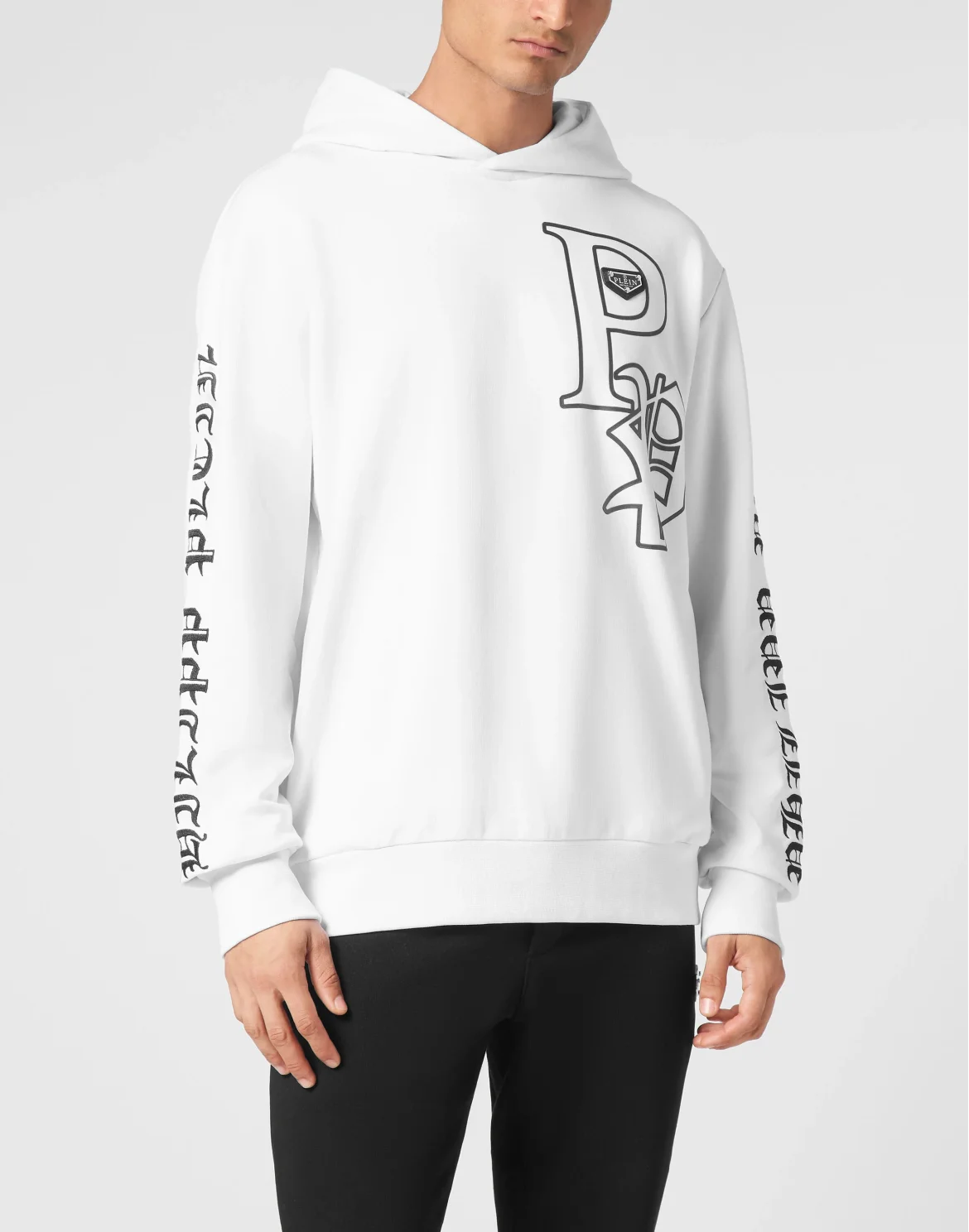 Hoodie Sweatshirt LS Gothic Plein, цвет: Белый