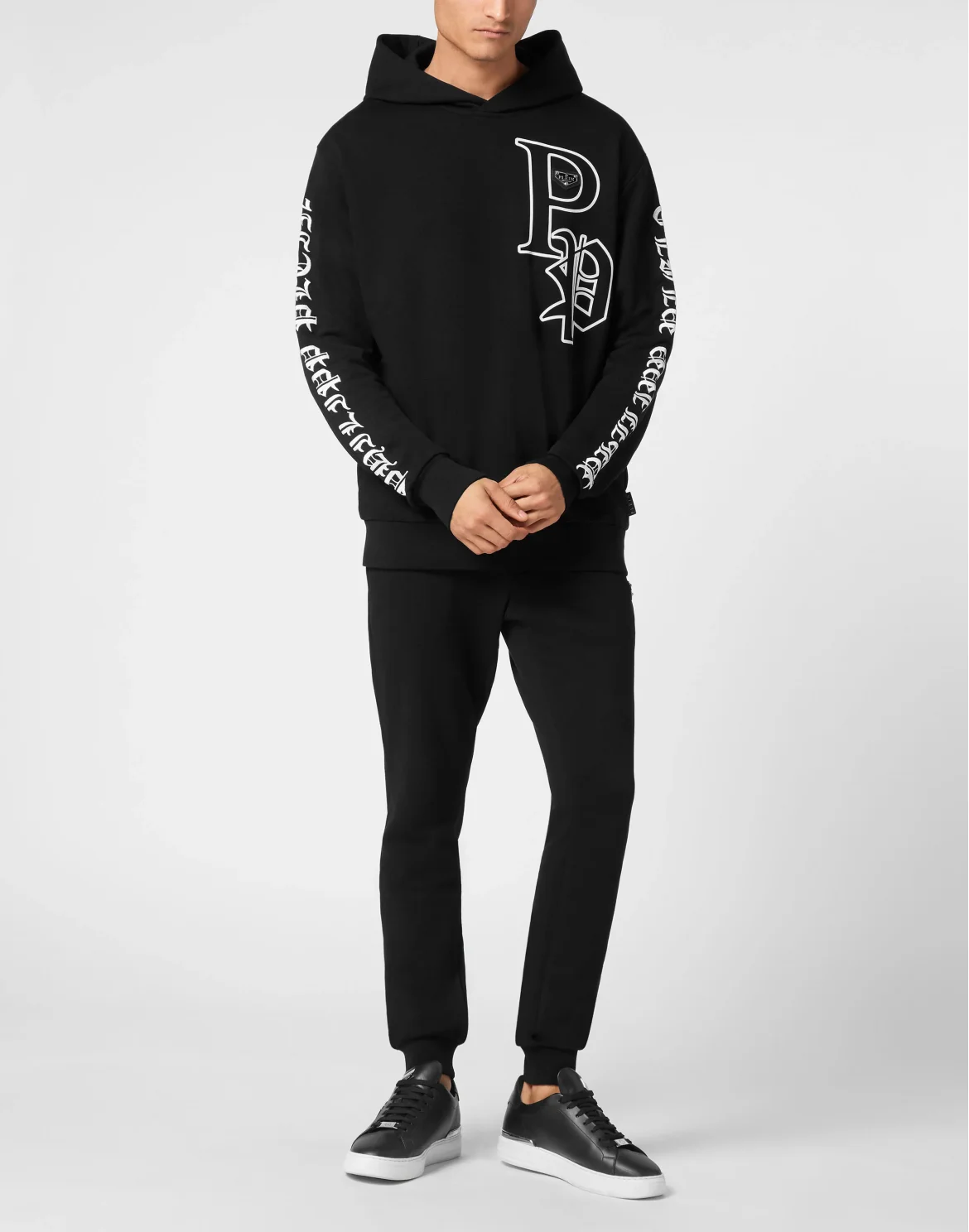 Hoodie Sweatshirt LS Gothic Plein, цвет: Черный