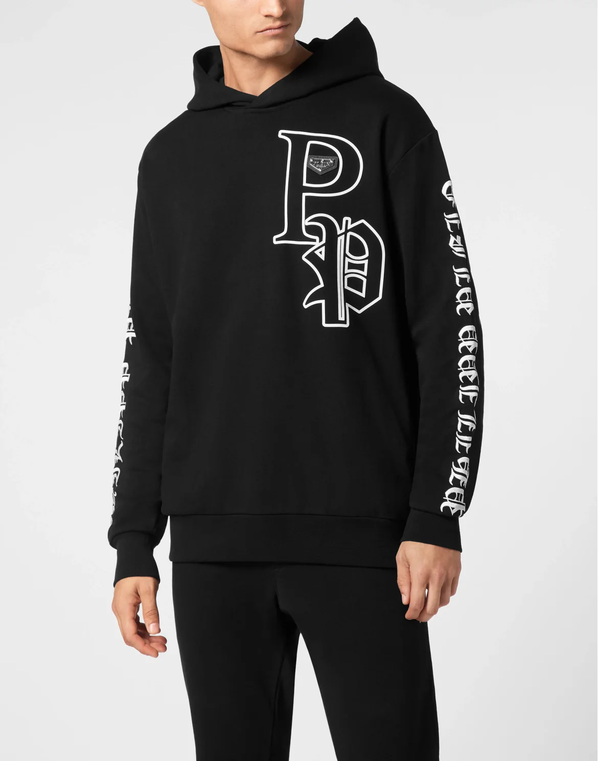 Hoodie Sweatshirt LS Gothic Plein, цвет: Черный