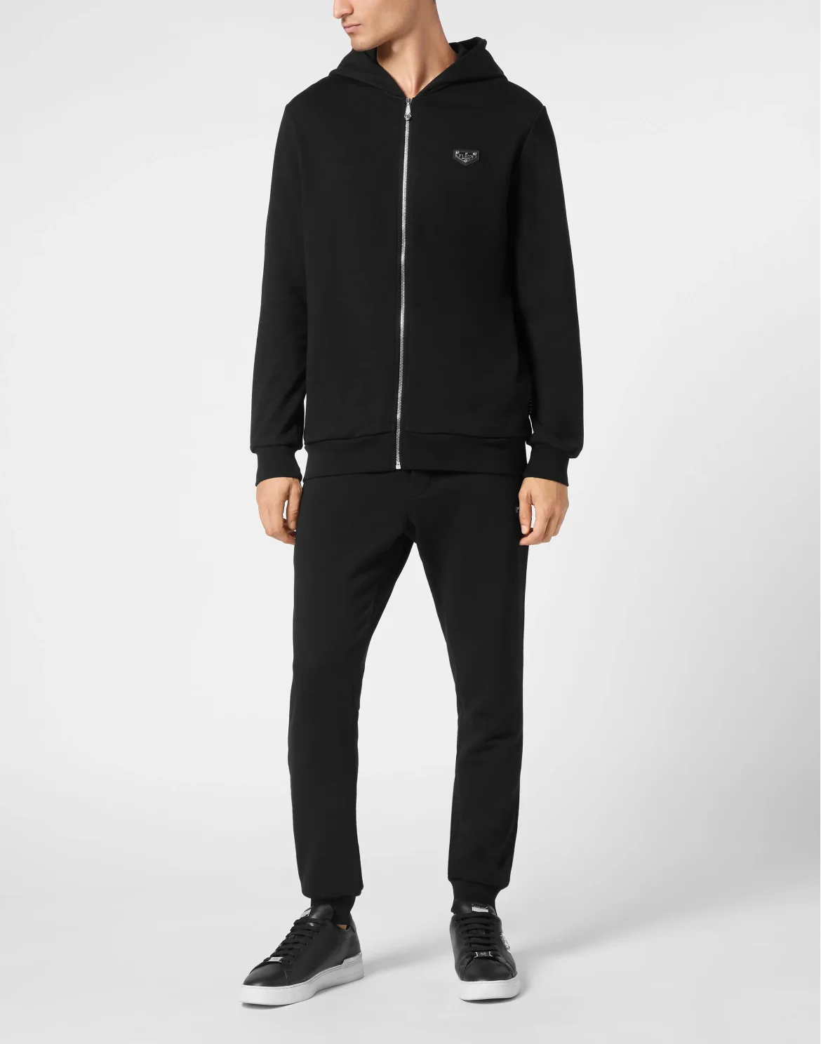 Hoodie Sweatjacket LS Iconic Plein, цвет: Черный