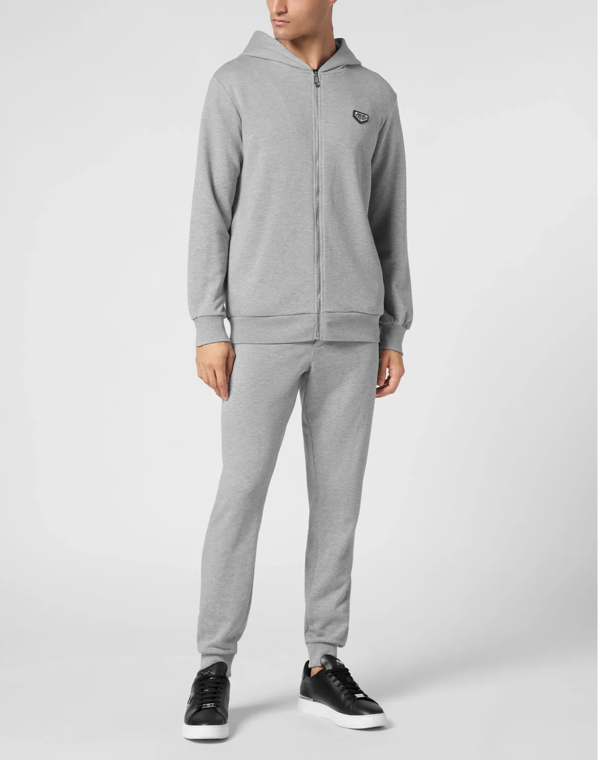 Hoodie Sweatjacket LS Iconic Plein, цвет: Серый