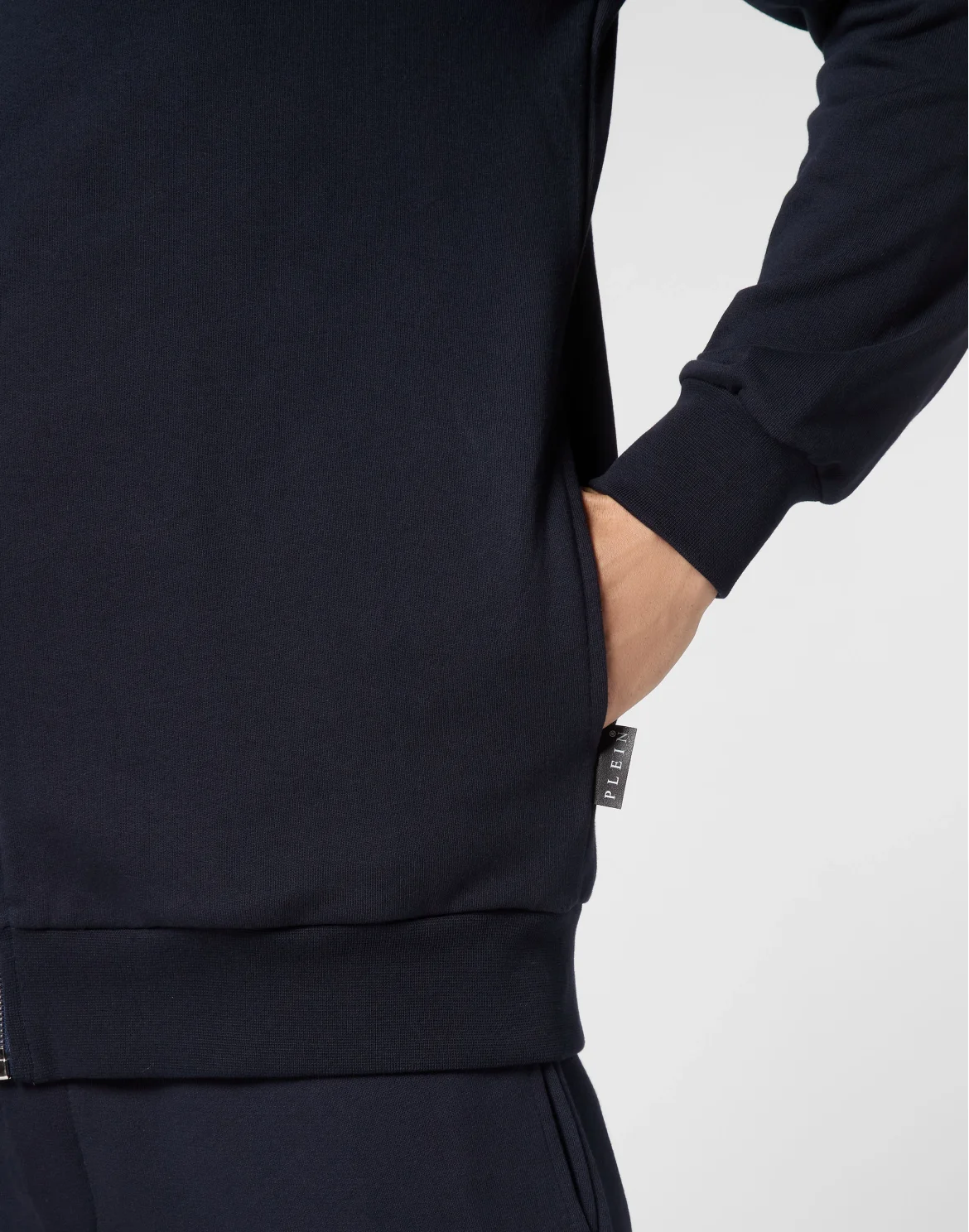 Hoodie Sweatjacket LS Iconic Plein, цвет: Синий