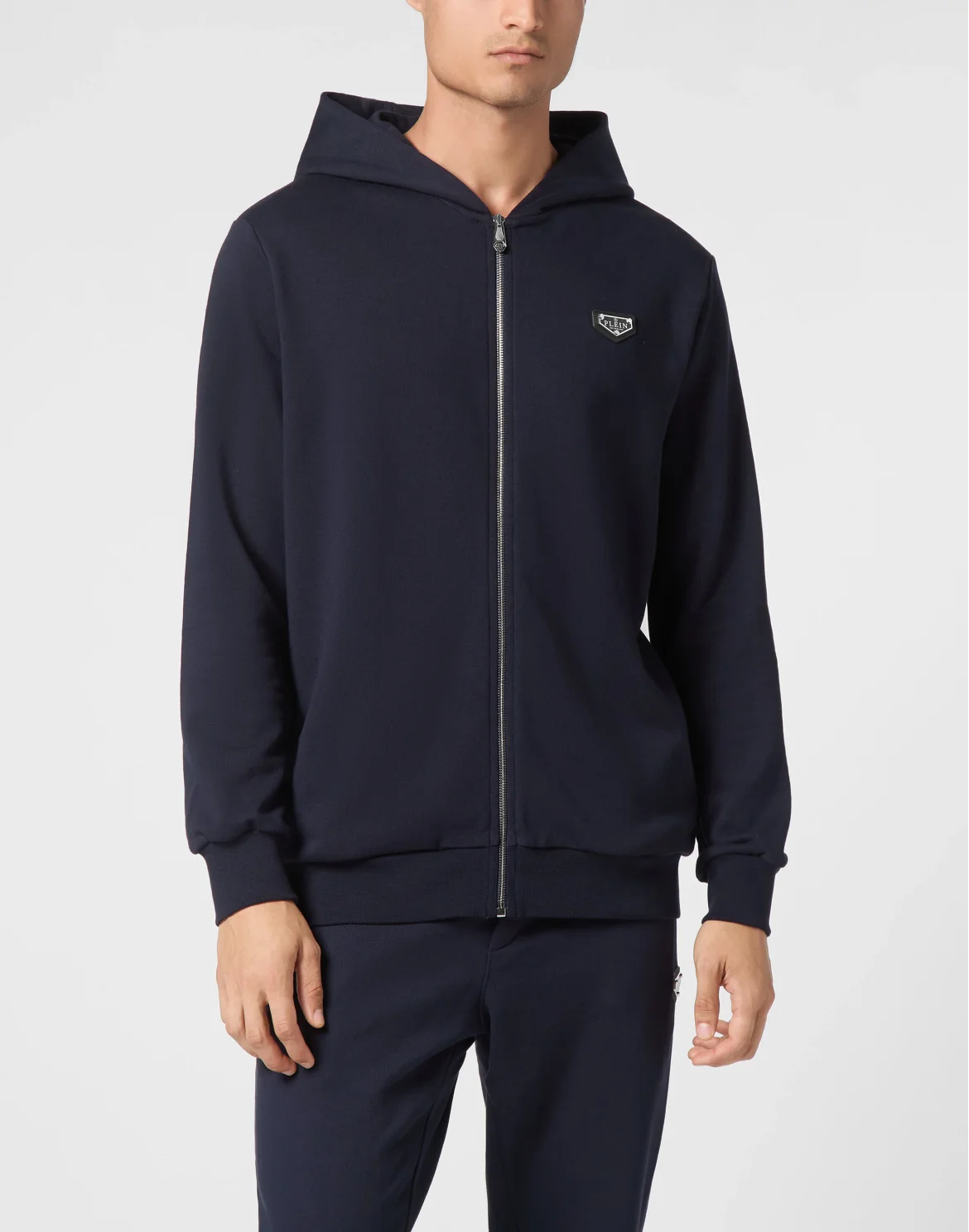 Hoodie Sweatjacket LS Iconic Plein, цвет: Синий