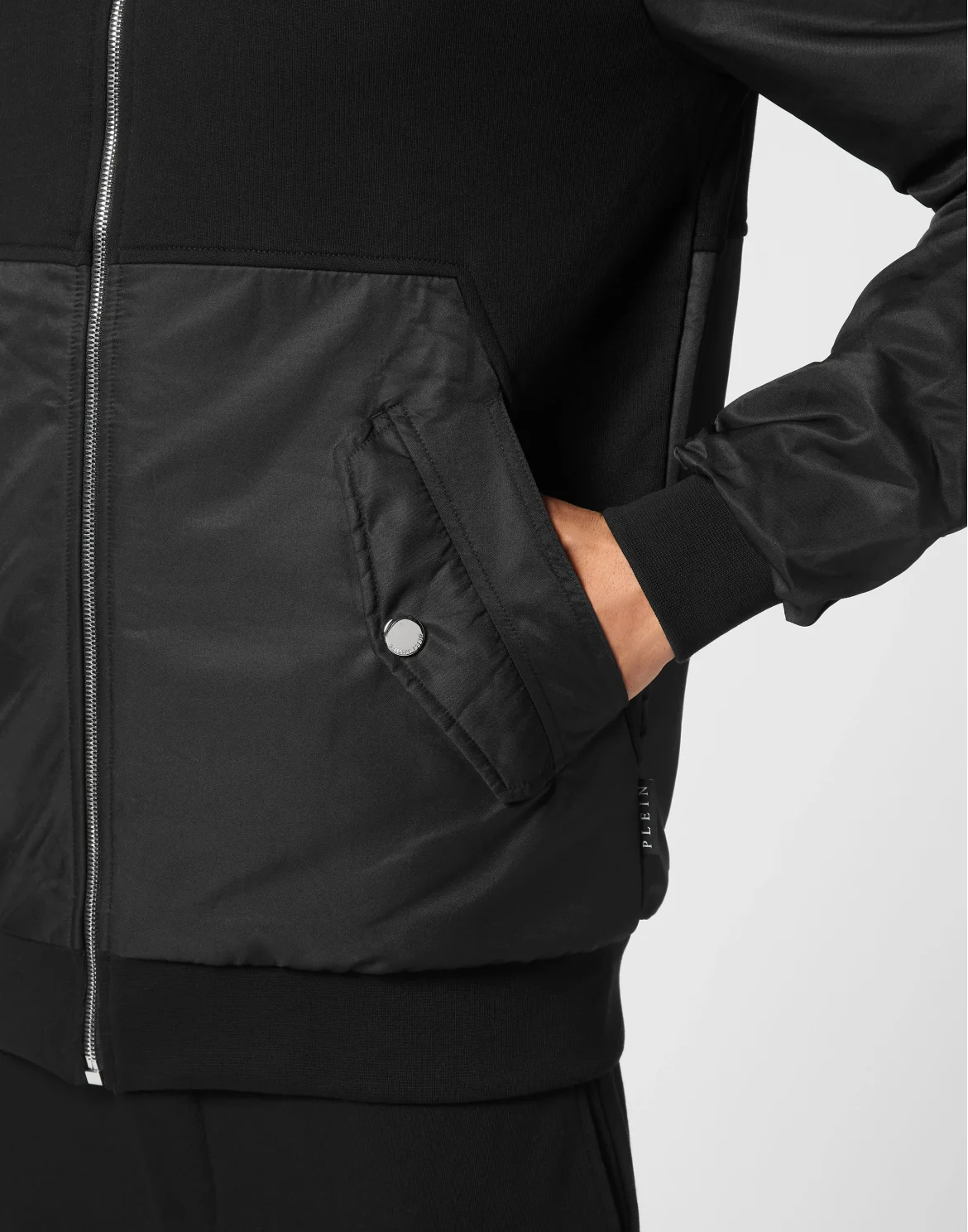 Hoodie Sweatjacket LS Iconic Plein, цвет: Черный