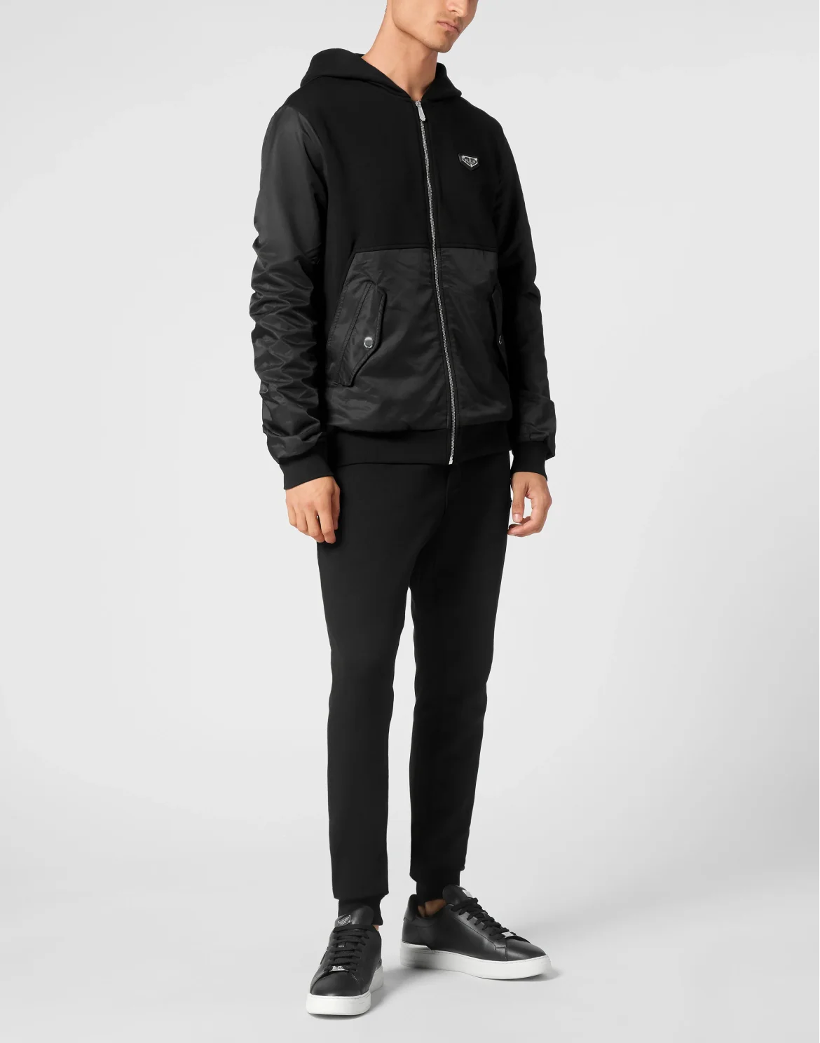 Hoodie Sweatjacket LS Iconic Plein, цвет: Черный