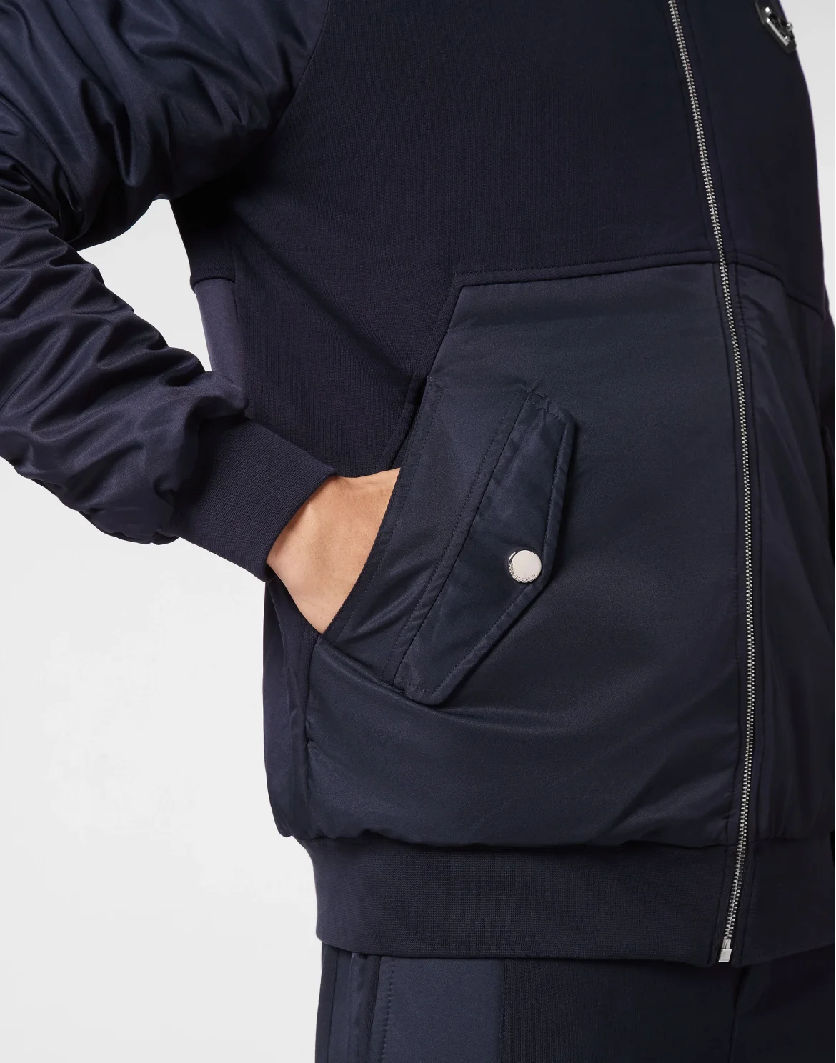 Hoodie Sweatjacket LS Iconic Plein, цвет: Синий