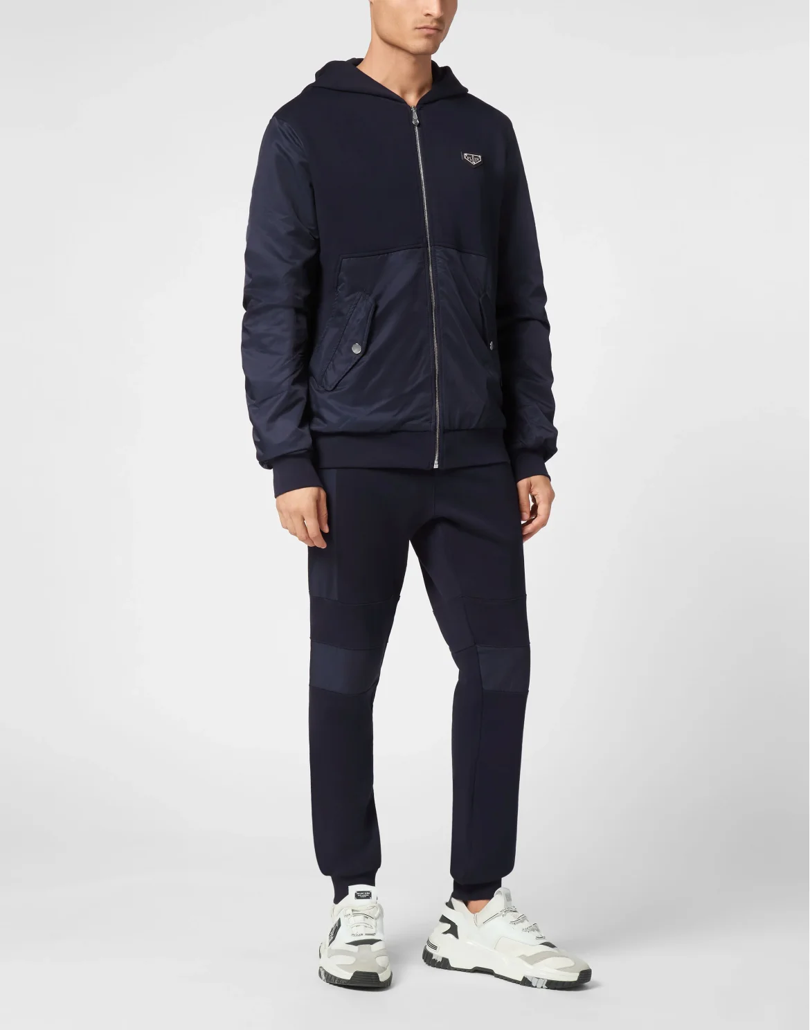 Hoodie Sweatjacket LS Iconic Plein, цвет: Синий