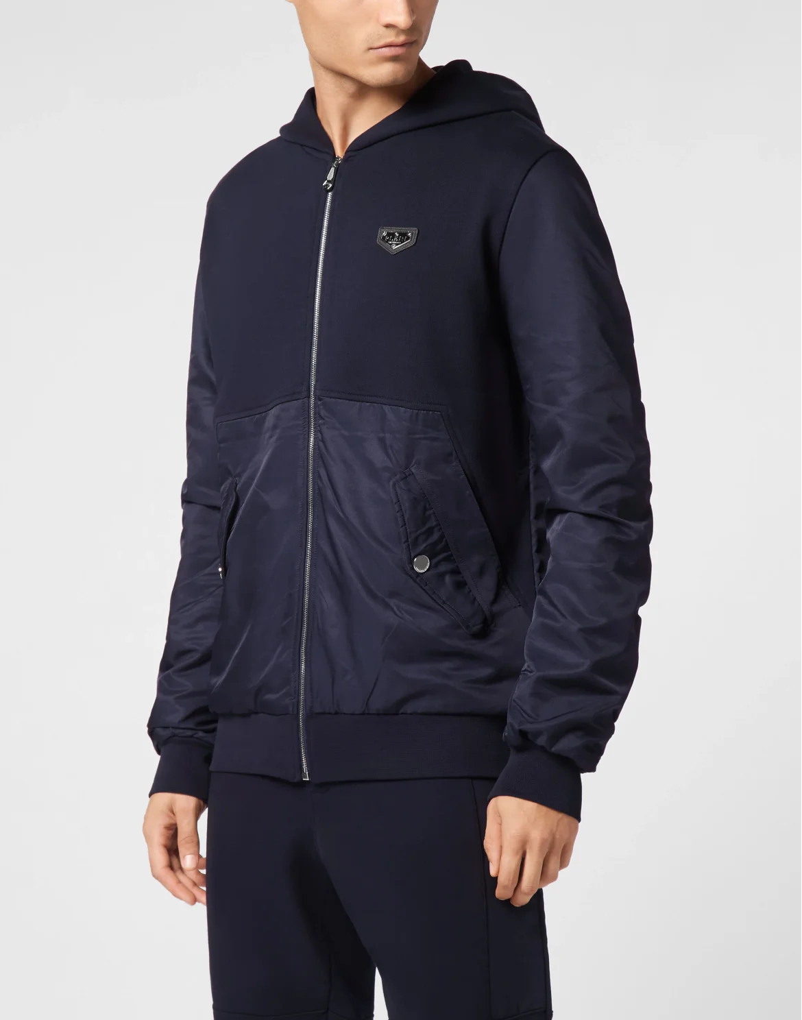 Hoodie Sweatjacket LS Iconic Plein, цвет: Синий